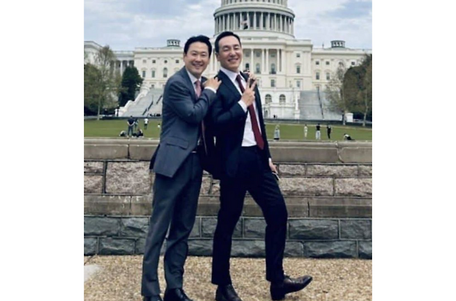 장동혁(왼쪽) 국민의힘 대표와 김민수 최고위원 (사진, 김종혁 前 최고위원 SNS)