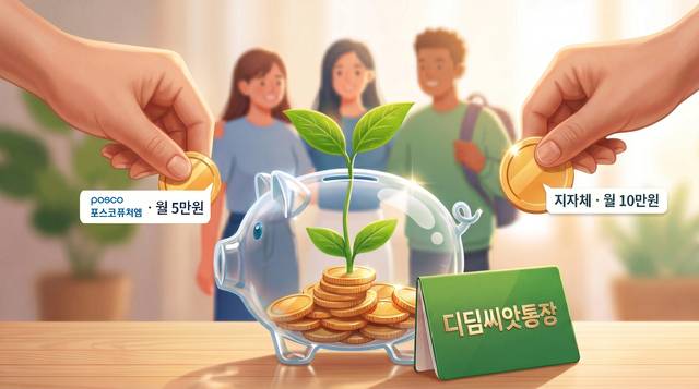 포스코퓨처엠이 후원하는 ‘디딤씨앗통장’을 안내하는 생성형 인공지능(AI) 이미지. 포스코퓨처엠 제공