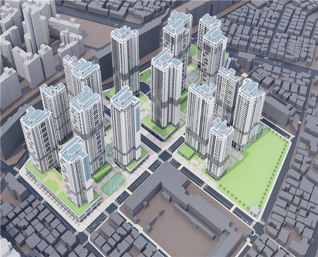 중랑구 면목동 542-7번지 일대 역세권 장기전세주택 도시정비형 재개발사업 조감도. [서울시 제공]