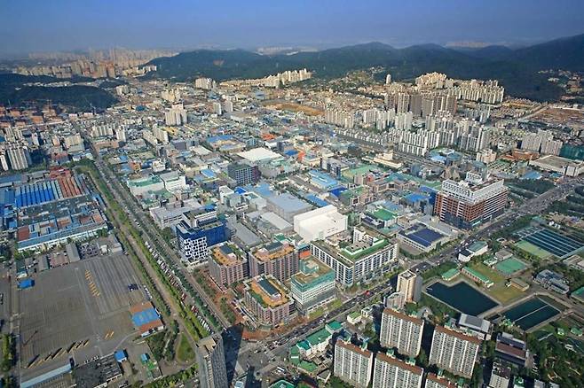 스마트그린산업단지로 2023년 지정된 인천 주안·부평국가산단 전경.