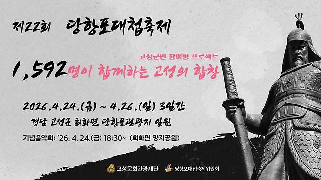 제22회 당항포대첩축제 관련 포스터 [경남 고성군 제공. 재판매 및 DB 금지]