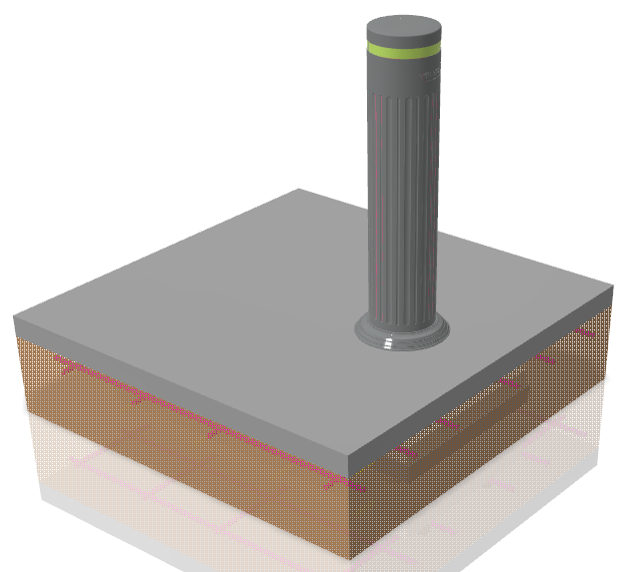 횡단보도용 방호용 말뚝