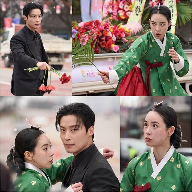 SBS 새 금토드라마 '멋진 신세계'에 출연하는 배우 허남준(위 왼쪽)과 임지연의 스틸이 공개됐다. /SBS