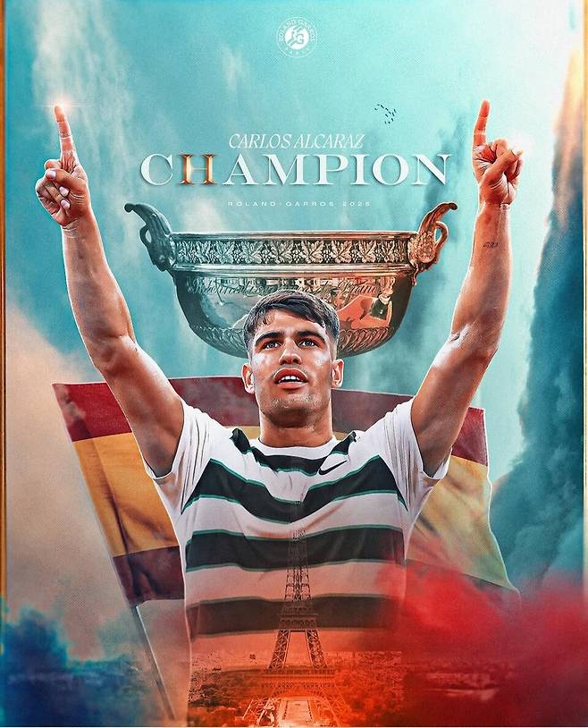 &nbsp; &nbsp; &nbsp;2025 남자단식 챔피언 카를로스 알카라스