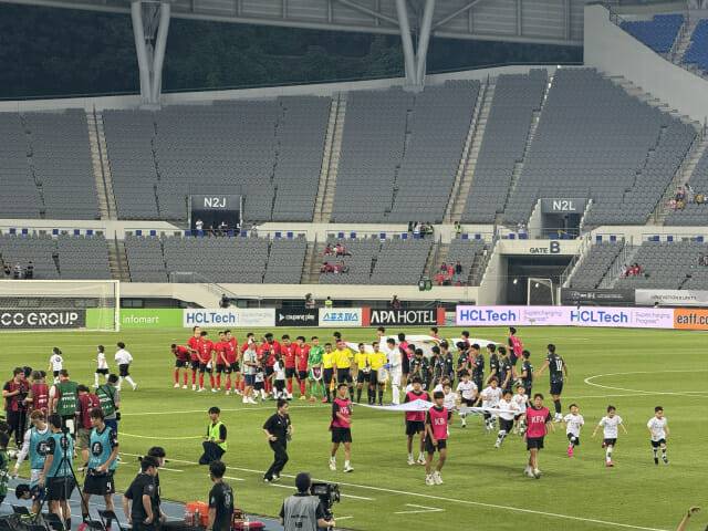 지난해 7월 용인 미르스타디움에서 열린 대한민국 축구 국가대표팀과 홍콩 축구 국가대표팀의 동아시안컵 경기.(사진=지디넷코리아)