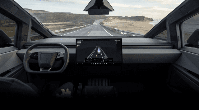 테슬라 FSD  주행 모습 (사진=테슬라)