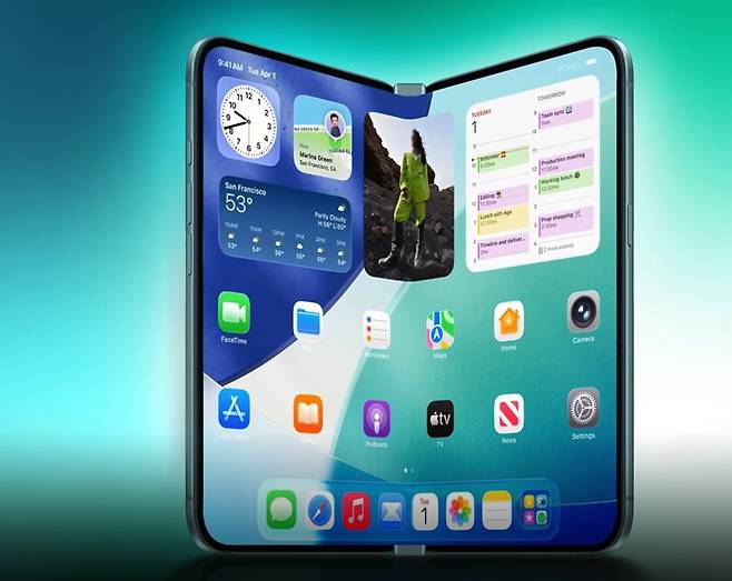 애플 아이폰 폴드 예상도. /맥루머스