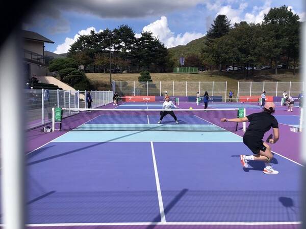 지난해 10월 강원도 오크밸리에서 열린 2회 전국피클볼대회.