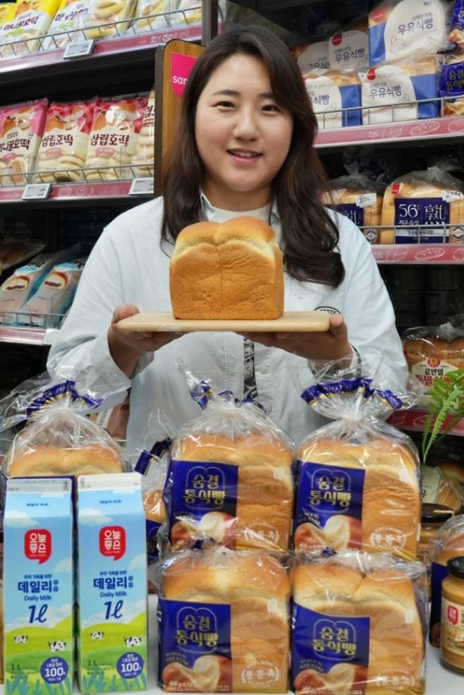 롯데마트에서 2500원에 판매하는 '오늘좋은 숨결통식빵'. 사진 롯데마트