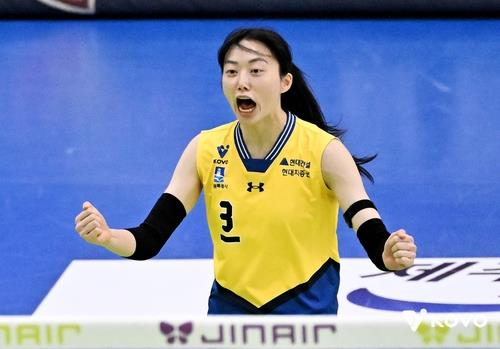 여자배구 현대건설에서 뛴 FA 세터 김다인. / 사진=연합뉴스