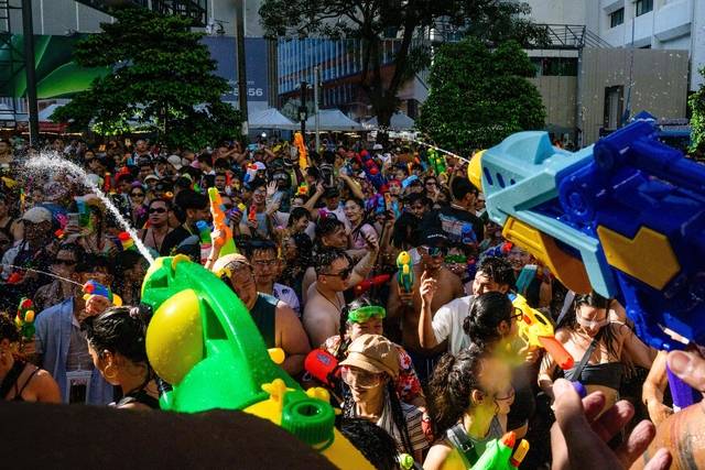 13일 태국 방콕에서 열린 송끄란 현장. AFP통신 연합뉴스