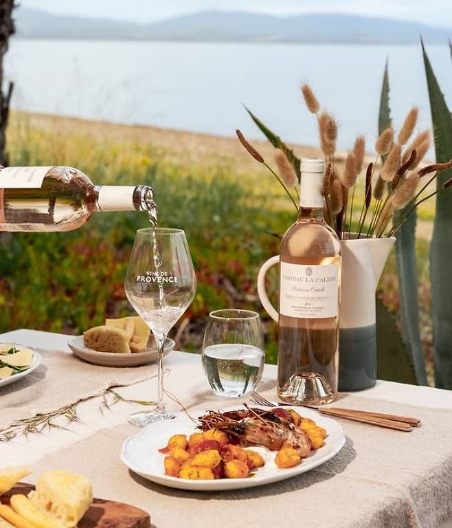 프로방스 로제 와인. 뱅드프로방스