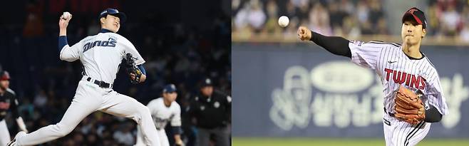 (왼쪽부터)NC 임지민. LG 우강훈. 각 구단 제공·연합뉴스