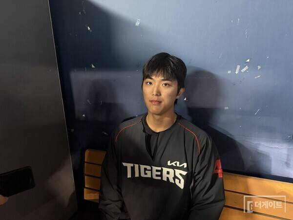 156km를 던진 이의리(사진=더게이트 배지헌 기자)