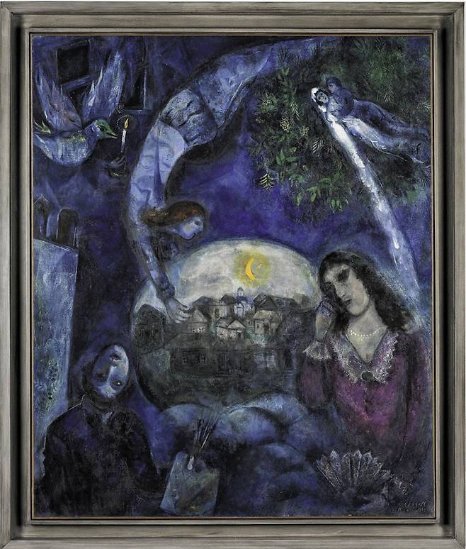 아내의 죽음을 다룬 1945년작 ‘그녀 주위에’. /퐁피두센터