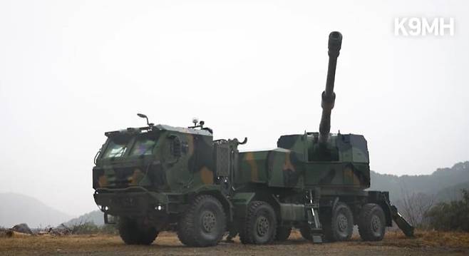 한화에어로스페이스 K9MH 시연./ 한화디펜스USA
