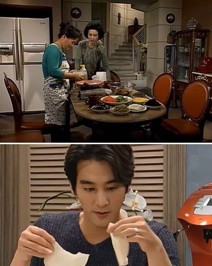 임성한 작가 집필 드라마 '인어아가씨' '오로라공주'에 등장한 밀전병./ MBC