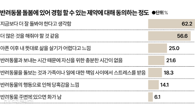 시각물_반려동물 경험 제약 동의 정도 그래픽=박종범 기자