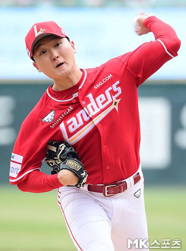 18일 NC전에서 승리를 챙긴 김건우. 사진=김영구 기자