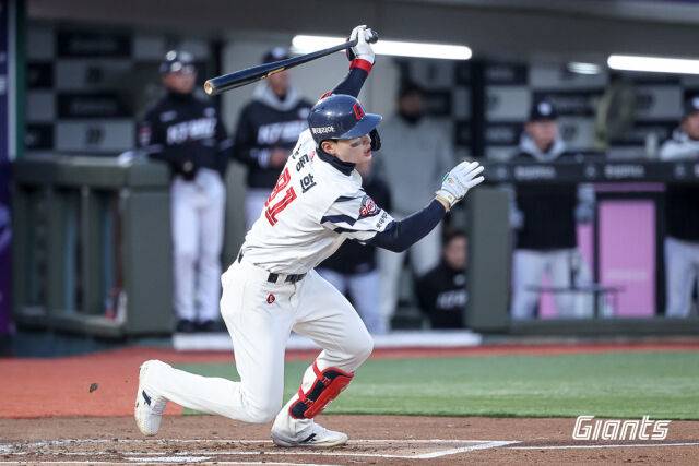 류현진을 상대로 매우 강했던 윤동희./롯데 자이언츠