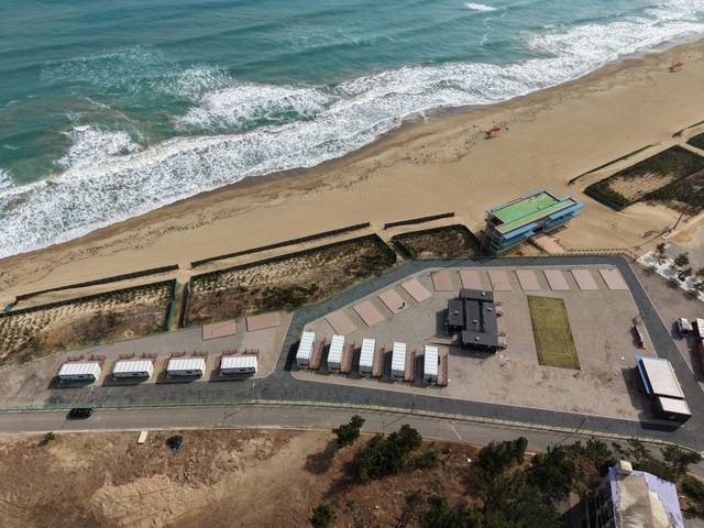 전국 최초 근로자 전용 캠핑장인 '포항시 근로자 다목적 야영장' 전경. 포항시 제공