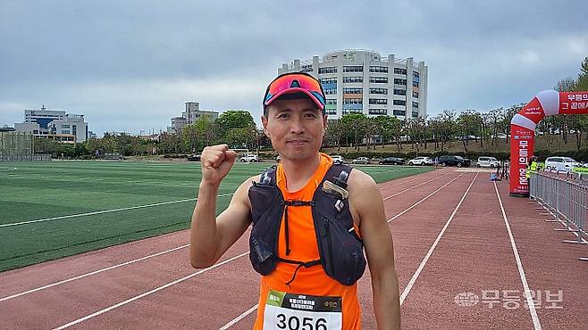 19일 2026 무등산 더블하트 국제 트레일런 대회 남자부 1위를 기록한 안현민(50)씨.