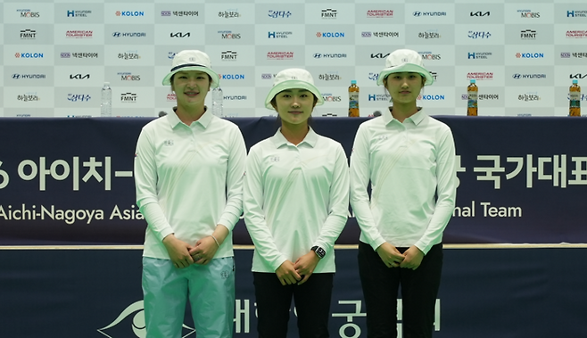 왼쪽부터 강채영, 이윤지, 오예진. 제공 | 대한양궁협회