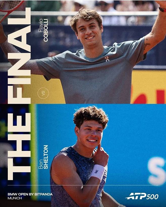 뮌헨 ATP 500 결승에서 만나는 플라비오 코볼리와 벤 셸튼. ATP 투어