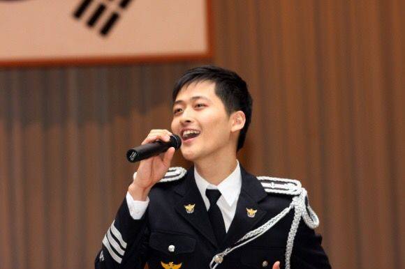 경찰학교 악대 시절 권영준씨 /사진=본인 제공