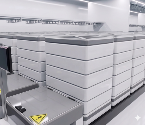 독일 조선기업 마이어 베르프트가 건조할 예정인 전기 추진 크루즈선 내부에 배터리가 다수 실린 상상도. 마이어 베르프트 제공