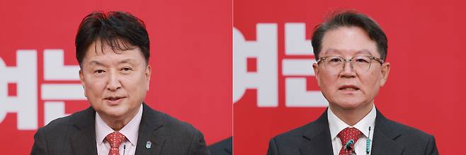 (왼쪽부터) 김영환. 윤갑근