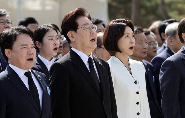 이재명 대통령, 4·19혁명 기념식 참석. 연합뉴스