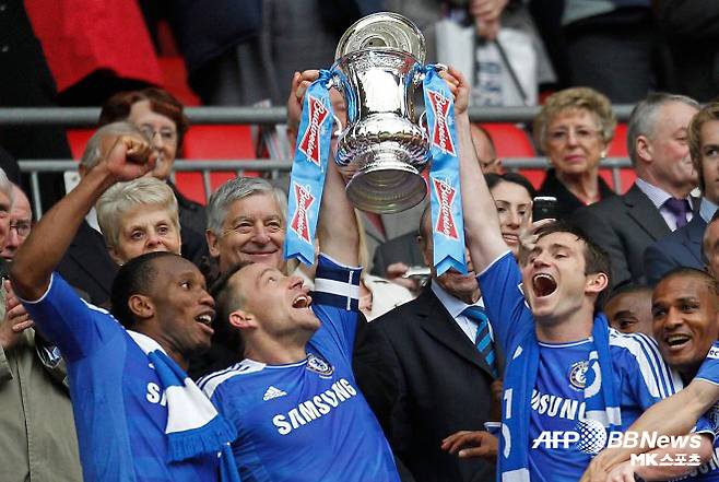 첼시의 황금기를 이끌었던 디디에 드로그바(사진 맨 왼쪽부터), 존 테리, 프랭크 램파드. 사진=AFPBBNews=News1