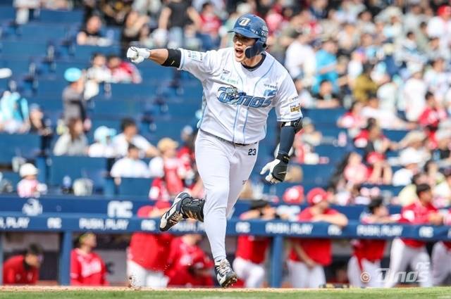 천재환은 19일 SSG전에서 맹타를 휘둘렀다. 사진=NC 제공