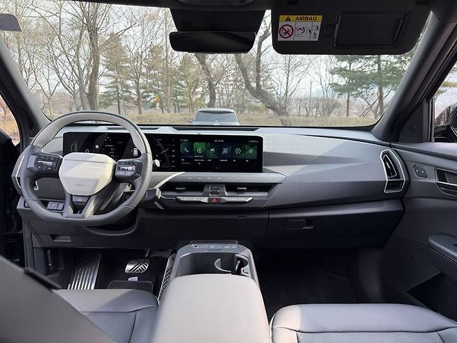 [서울=뉴시스] 류인선 기자 = 기아 EV5의 1열 모습. 2026.4.19. photo@newsis.com *재판매 및 DB 금지