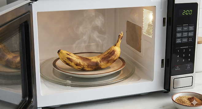 바나나에 열을 가하면 조직이 부드러워지고 단맛과 풍미가 한층 깊어진다. 구글 ‘제미나이’ 생성 이미지