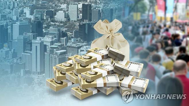 韓부채비율 내년 非기축국 평균 넘는다 [연합뉴스TV 제공]