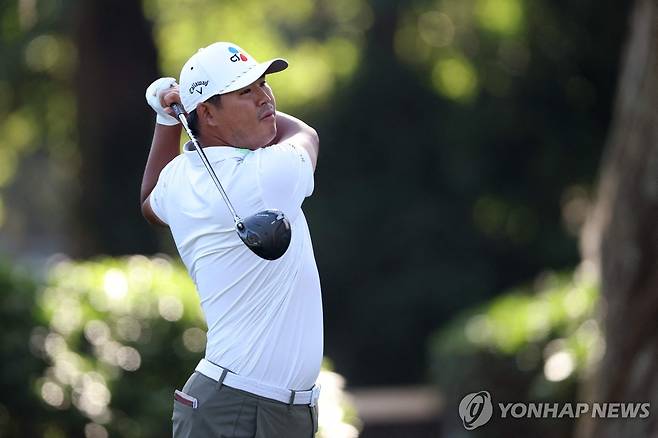 티샷 날리는 김시우 [AFP=연합뉴스]