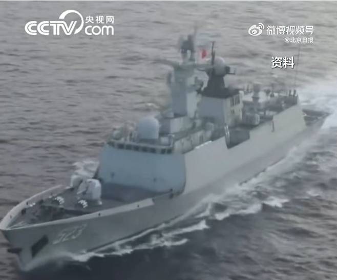 중국 훙허함  [CCTV 화면 캡처]