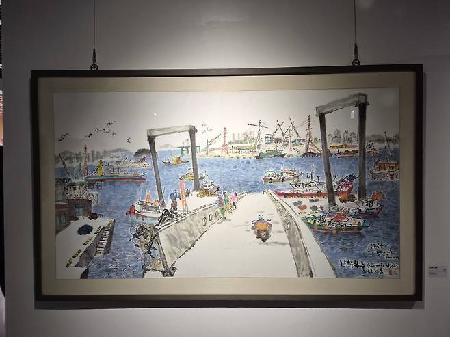 ▲ 이환범 作 '만석부두 정경' /정회진 기자 hijung@incheonilbo.com