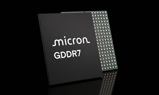 마이크론의&nbsp;GDDR7 D램. (사진=마이크론)