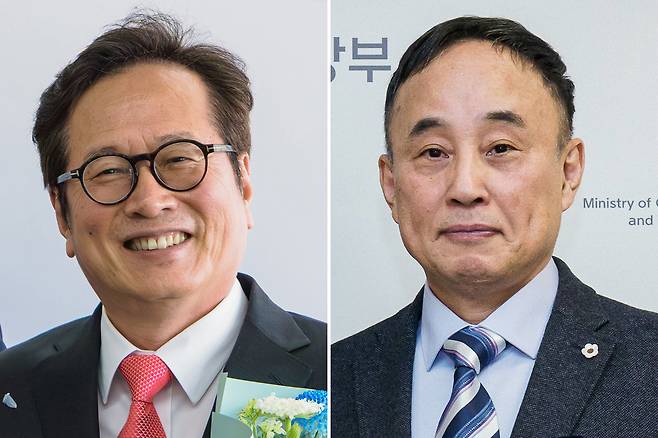 (왼쪽부터) 황교익 한국문화관광연구원장과 서승만 국립정동극장 대표이사