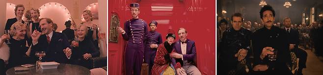 영화 ‘그랜드 부다페스트 호텔’  속 장면들. /사진 Fox Searchlight Pictures