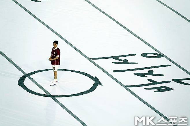 박지성이 수원월드컵경기장에서 그라운드를 누볐다. 사진=이근승 기자