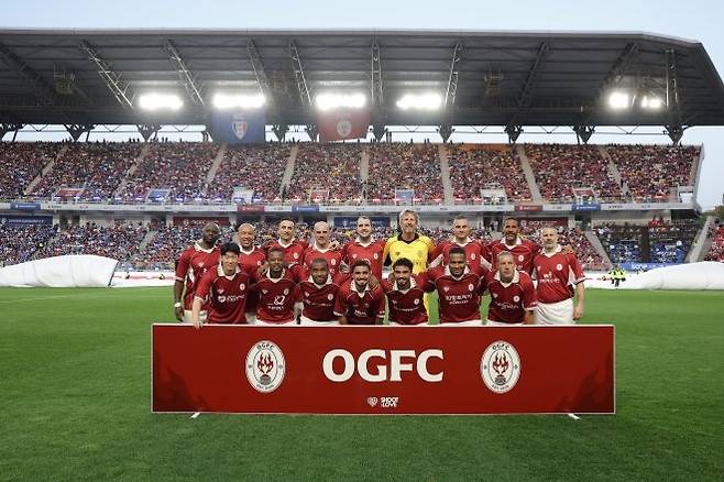 맨체스터 유나이티드 레전드로 구성된 OGFC. 사진=슛포러브 제공