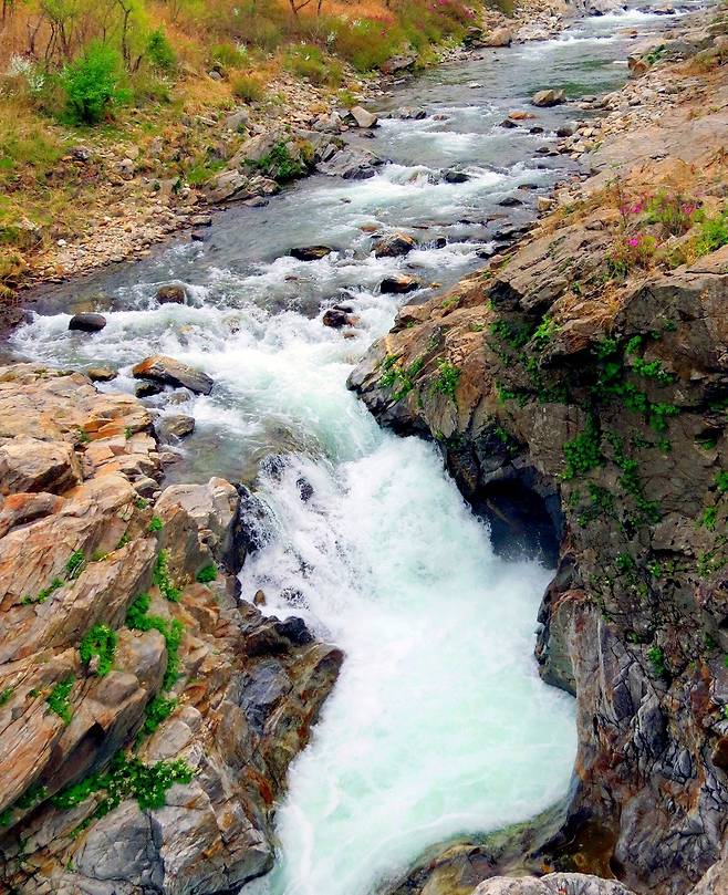 양구 두타연 한반도-연해주를 닮은 물줄기