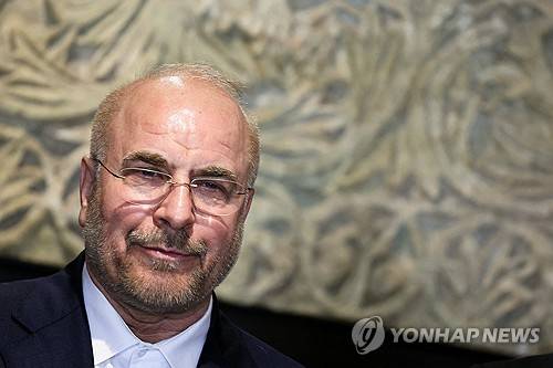 이란 대표단 이끄는 모하마드 바게르 갈리바프 이란 의회의장 [로이터 연합뉴스 자료사진]