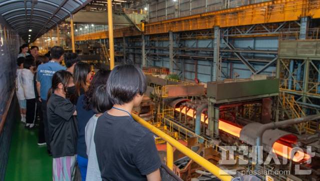 ▲광양제철소 견학ⓒ광양제철소
