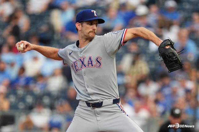 지난 2025시즌 텍사스 레인저스 소속이었던 보쉴리의 모습. /AFPBBNews=뉴스1