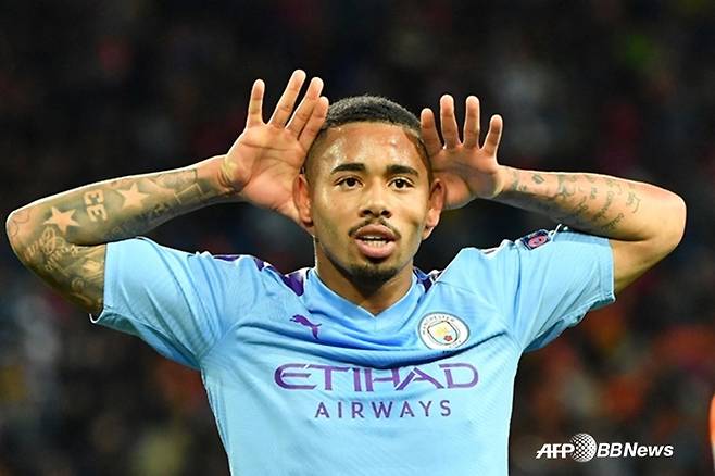 맨시티 시절 가부리엘 제주스의 모습. /AFPBBNews=뉴스1